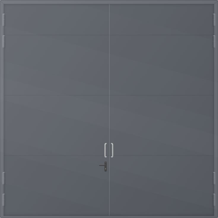 ВПМ EI-60 Ворота противопожарные металлические каркасные 4500х4500мм